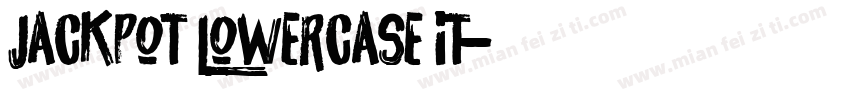 Jackpot Lowercase It字体转换